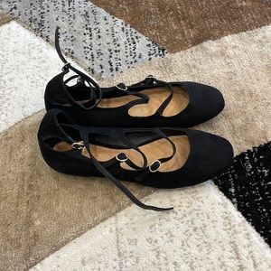 Size 7 asos ankle strap shoes.